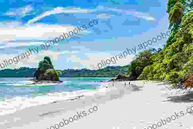 A Beautiful Beach In Costa Rica With White Sand, Turquoise Water, And Lush Vegetation. Getting To Costa Rica (Stuck In Costa Rica 1)