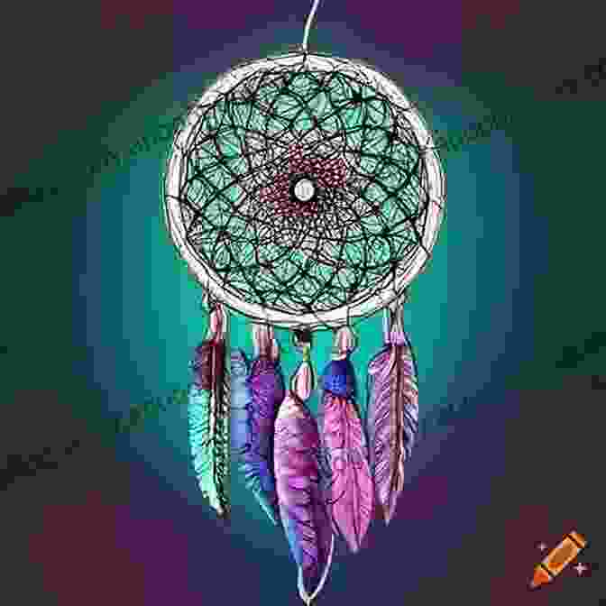 A Beautiful Dreamcatcher With A Intricate Web And Colorful Feathers How To Crochet A Dreamcatcher: Dreamcatcher DIY Tutorial