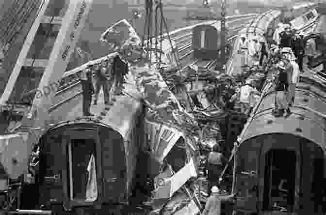 A Black And White Photo Of Wreckage At Clapham Junction After The 1988 Train Collision. Britain S Railway Disasters: Fatal Accidents From The 1830s To The Present Day