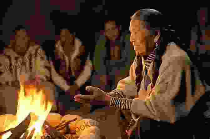 A Cherokee Family Gathered Around A Campfire, Sharing Stories And Laughter. Cherokee Sister Debbie Dadey