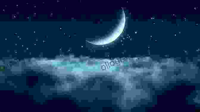 A Crescent Moon Hanging In The Night Sky, Surrounded By Twinkling Stars Who Tells The Moon To Sleep?