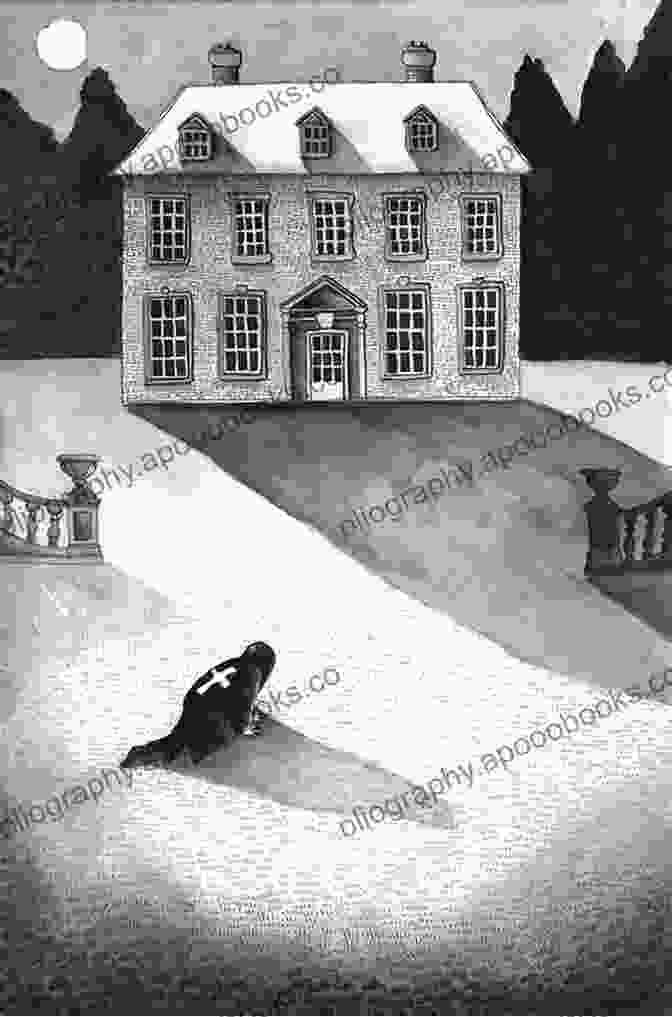 A Hauntingly Uncanny Mezzotint Print Depicts Two Ominous Figures Shrouded In Darkness. Ghost Stories Of An Antiquary (Haunted Library Horror Classics)