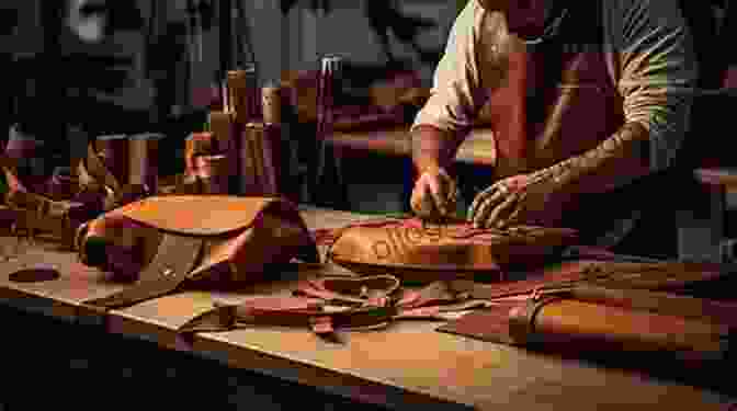 A Leatherworker Crafting A Belt In A Workshop Leather Working Made Easy: Step By Step Guide To Leather Working And Leather Crafting For Beginners