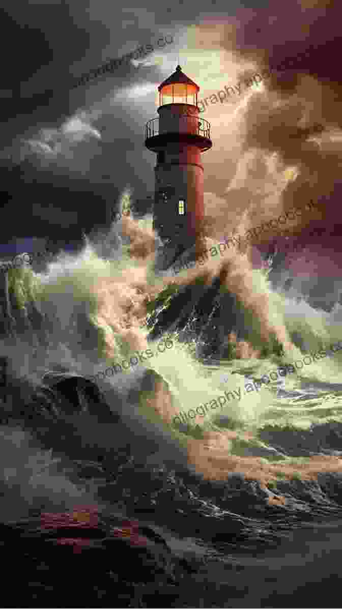 A Majestic Lighthouse Standing Tall On A Rocky Shoreline, With Crashing Waves And A Vibrant Sunset In The Background. Florida Lighthouses (Images Of America)