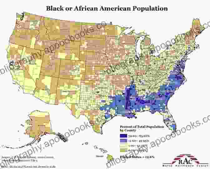 A Map Of The United States Showing The Distribution Of Black And White Population In 1900. A Century Of Segregation: Race Class And Disadvantage