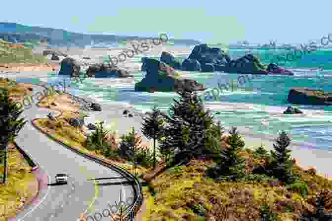 A Scenic View Of The Pacific Ocean Along The West Coast Of The United States, With A Winding Road Leading Into The Distance. Pines To Palms: A West Coast Road Trip Adventure