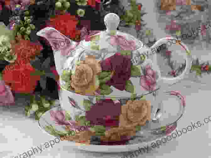 A Serene Tea Setting With A Steaming Teapot, Elegant Teacups, And A Selection Of Dainty Treats, Inviting Relaxation And Contemplation THE SEWING BEE AFTERNOON TEA (Sewing Knitting Baking 2)