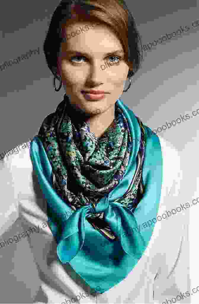 A Woman Wearing A Shawl As A Scarf, Adding A Touch Of Elegance To Her Outfit Shawls Wraps And Scarves: 21 Elegant And Graceful Hand Knit Patterns