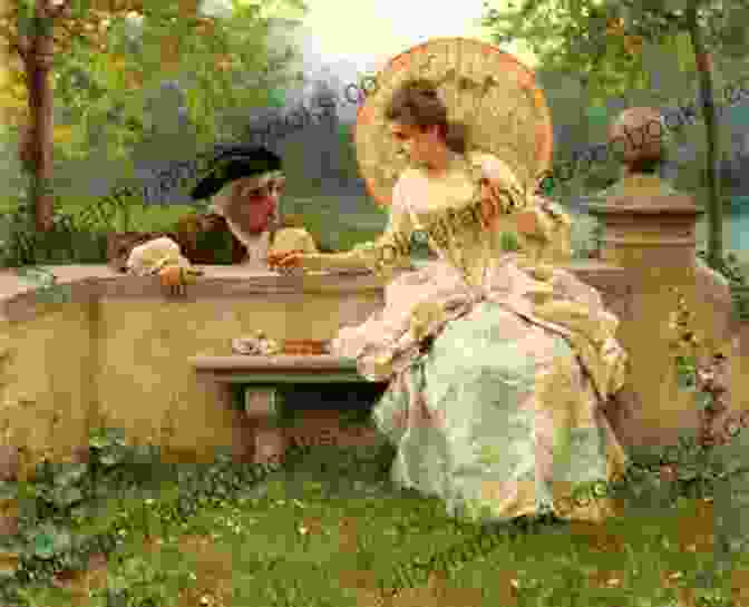 Amelia And William Share A Tender Moment In The Gardens Of Heather Park. Heather Park: Regency Romance De Ann Black