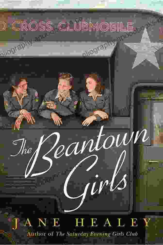 Book Cover Of 'The Beantown Girls' By Jane Healey, Featuring A Group Of Women In Victorian Era Attire, Standing In Front Of A Brick Building, With The Boston Skyline In The Background The Beantown Girls Jane Healey