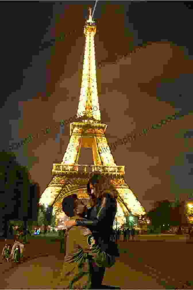 Christmas Romance In Paris Book Cover Featuring A Couple Embracing Under The Eiffel Tower CHRISTMAS ROMANCE IN PARIS (Christmas Romance 1)