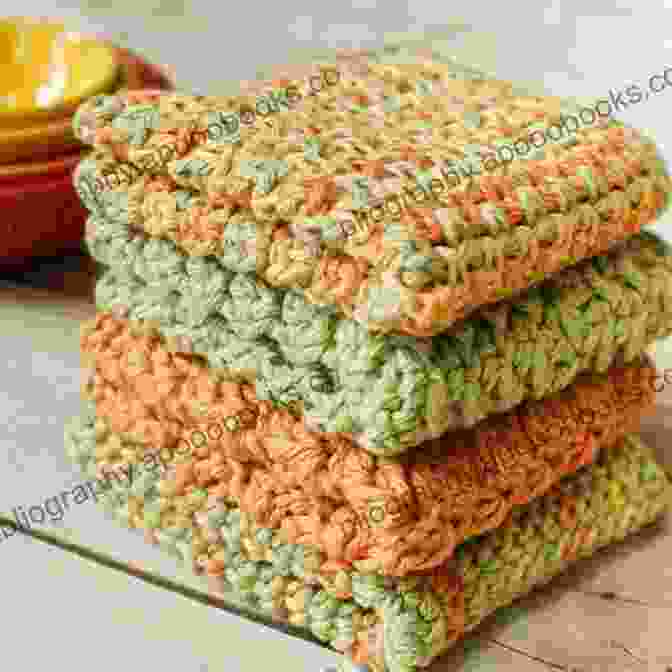 Close Up Of Deb Buckingham Crocheting A Dishcloth, Demonstrating Intricate Stitches Dishcloth Diva Deb Buckingham