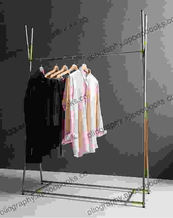 Clothing Rack With Neutral Colored Garments Casual Wardrobe For The Modern Woman