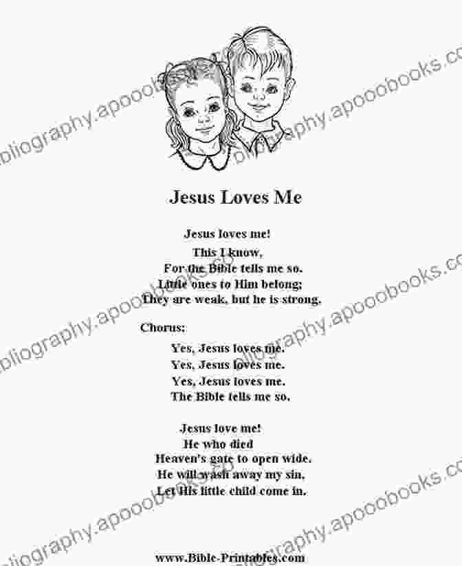 Jesus Loves Me Church Songs For Kids Songbook: Five Finger Piano