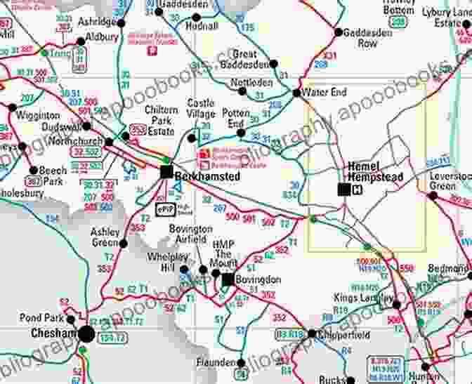 Map Showing Connectivity Gaps In Hertfordshire's Transportation Network An Express Bus Network For Hertfordshire Business: Updated Edition