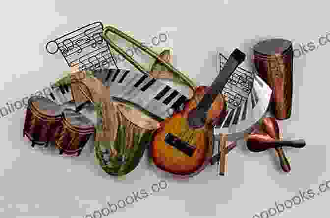 Mpls Sound: Hannibal Tabu Book Cover With A Vibrant Collage Of Musical Instruments And Cultural Icons MPLS Sound Hannibal Tabu