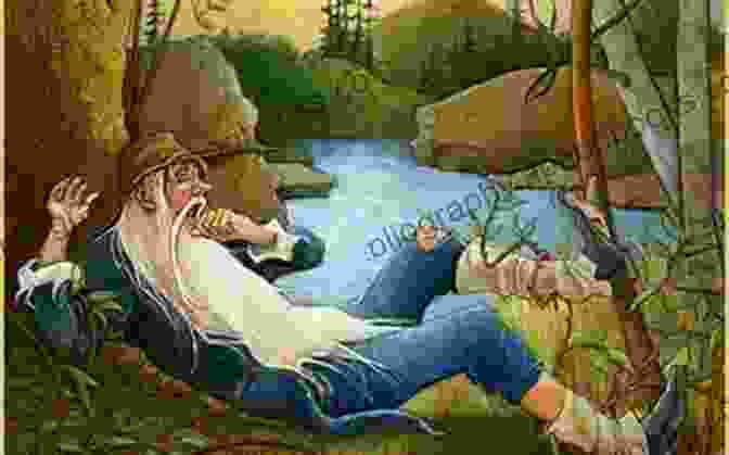 Rip Van Winkle Sleeping In A Glen With The Catskill Mountains In The Background Rip Van Winkle: With Classic Illustrations