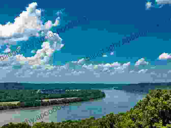 Serene View Of The Kentucky River With Lush Greenery On The Banks And A Distant Bridge. A Walking Tour Of Frankfort Kentucky (Look Up America Series)