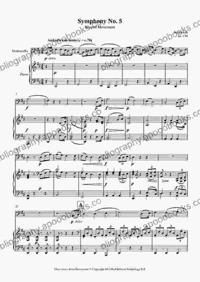 Sheet Music Score Of Beethoven's Cello Sonata No. 1 Beethoven Cello Sonata No 1 Op 5 No 1 In F Major (sheet Music Score)