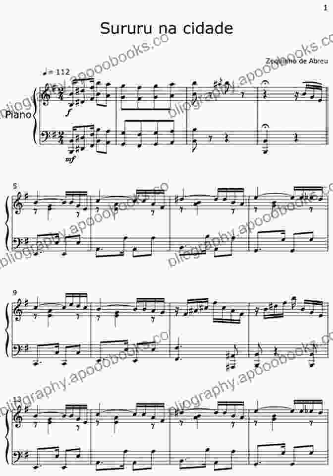 Sururu Na Cidade Flute Quartet Parts Score By E. Nazareth, Arranged By P. Weston Sururu Na Cidade Flute Quartet (parts Score): A Brawl In Town Chorinho Sapeca