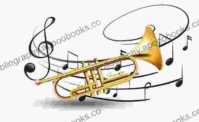 The Musician Notebook Trumpet Write Music 12 Featuring A Trumpet On A Black Background With Musical Notes THE MUSICIAN S NOTEBOOK: TRUMPET (write Music 12)