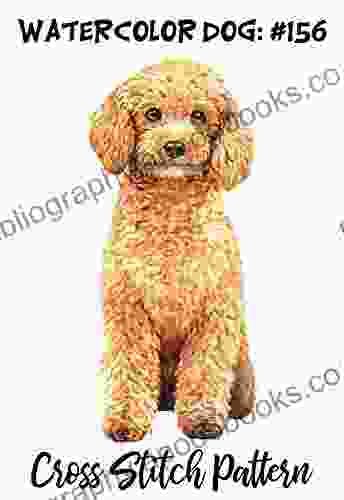 Counted Cross Stitch Pattern: Watercolor Dog #156 Poodle: 183 Watercolor Dog Cross Stitch