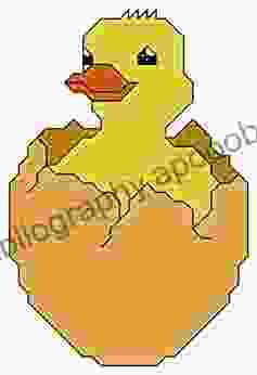 Hatching Duck Cross Stitch Pattern/ Chart: Contains Whole/ Half And Back Stitch Suitable For Putting In Cards/ Frames Etc